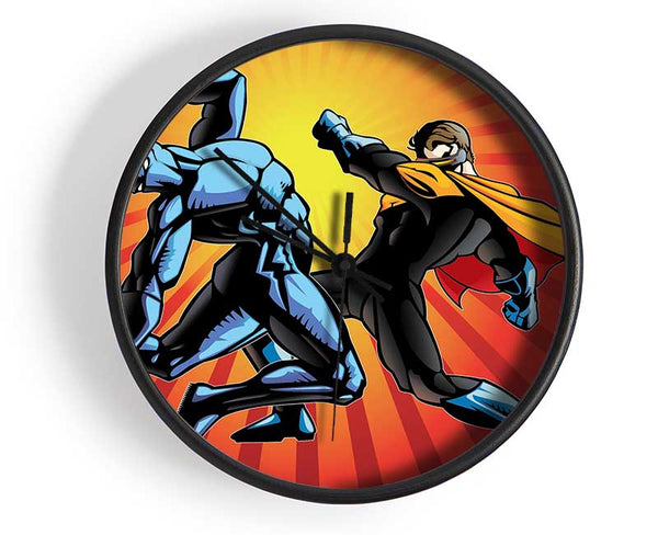 Superhero Fight Clock - Wallart-Direct UK