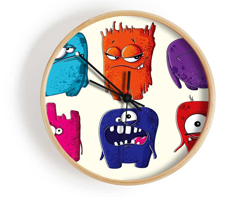 Monster Fun 2 Clock - Wallart-Direct UK