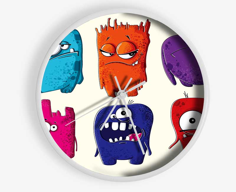 Monster Fun 2 Clock - Wallart-Direct UK