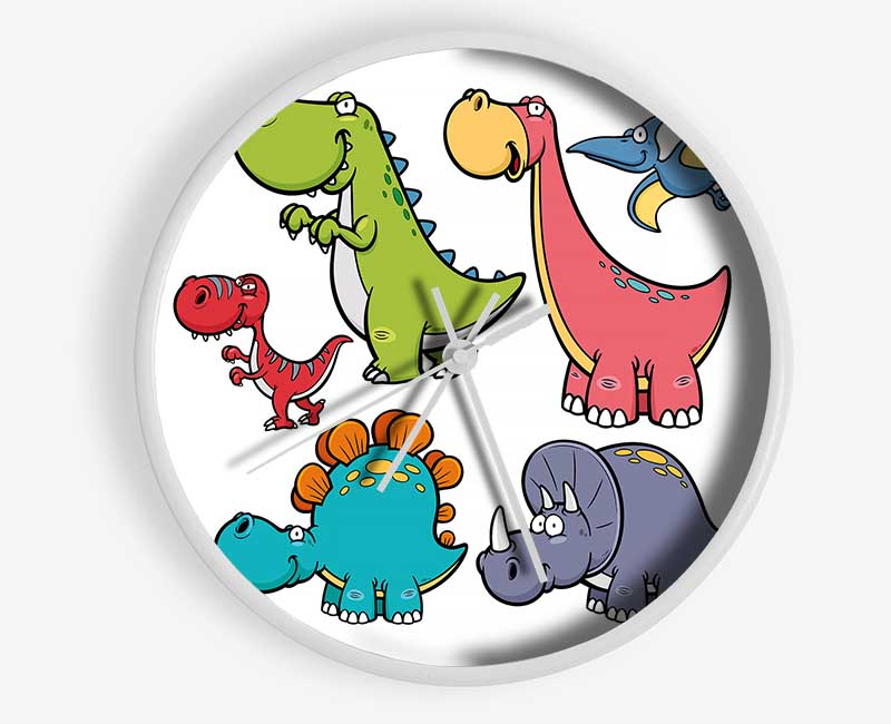 Dinosaur Tribe 1 Clock - Wallart-Direct UK