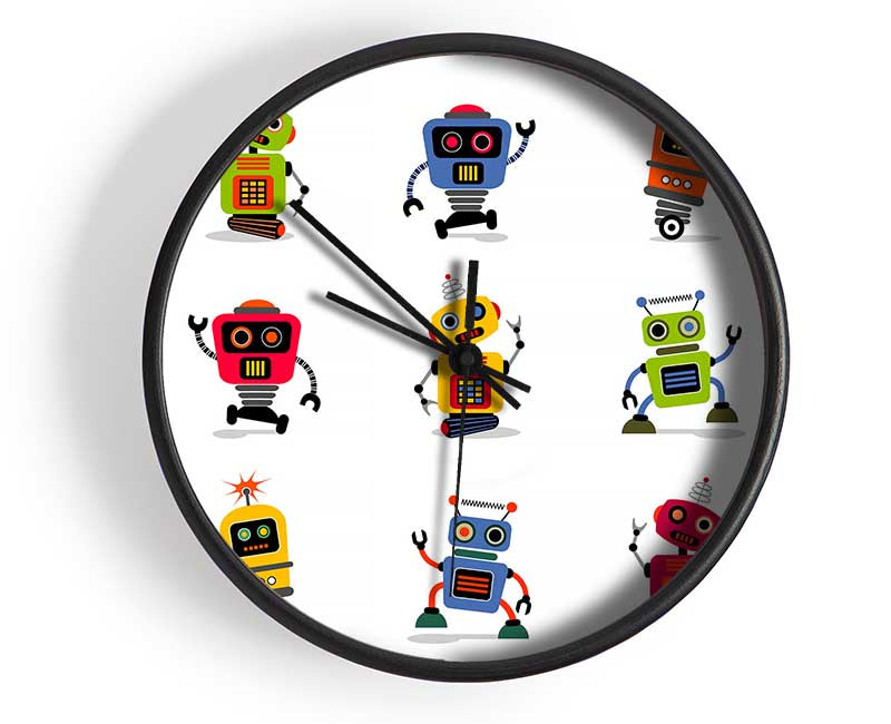 Robot Tribe Clock - Wallart-Direct UK