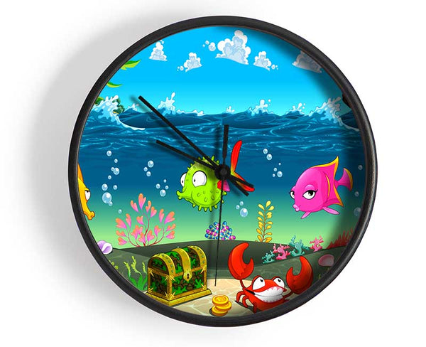 Under The Sea 1 Clock - Wallart-Direct UK