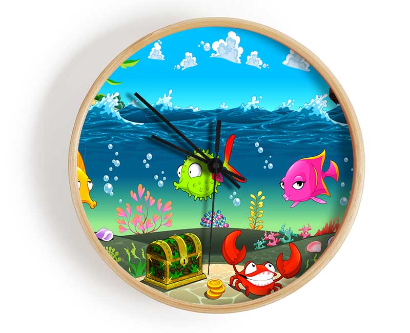 Under The Sea 1 Clock - Wallart-Direct UK