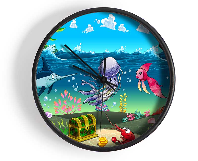 Under The Sea 2 Clock - Wallart-Direct UK