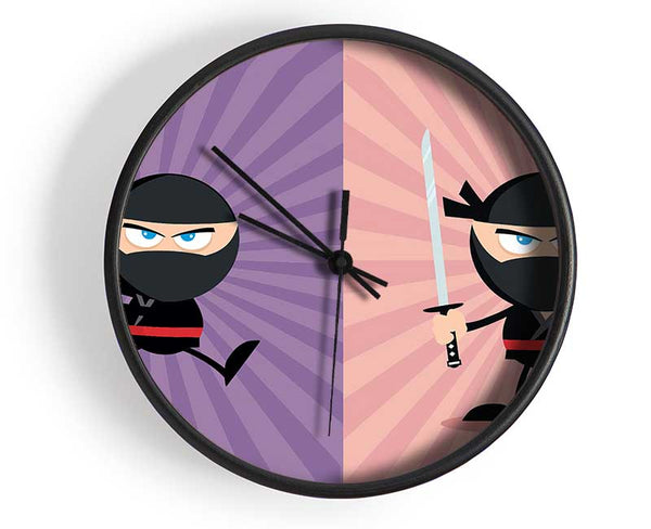 Ninja Duo Clock - Wallart-Direct UK