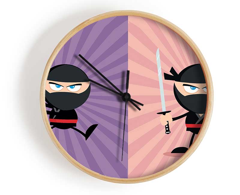 Ninja Duo Clock - Wallart-Direct UK