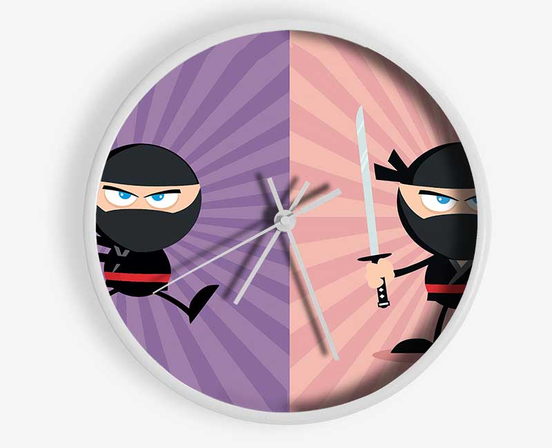 Ninja Duo Clock - Wallart-Direct UK