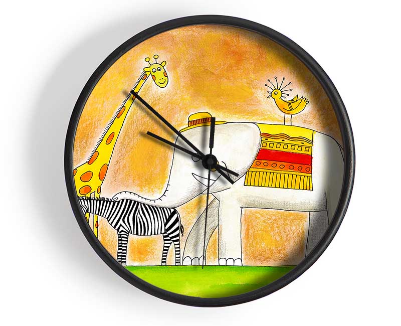 Safari Sunshine Love Clock - Wallart-Direct UK