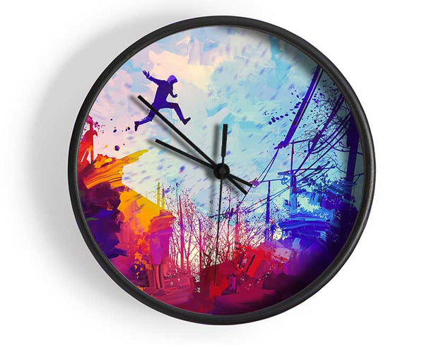 Base Jumper Clock - Wallart-Direct UK