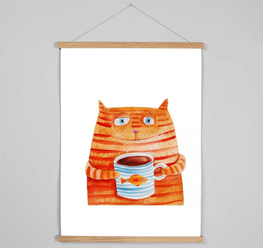 Tom Cat Drink Hanging Poster - Wallart-Direct UK