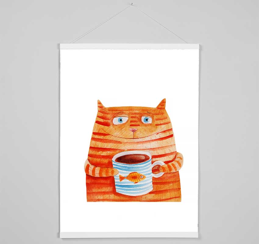 Tom Cat Drink Hanging Poster - Wallart-Direct UK