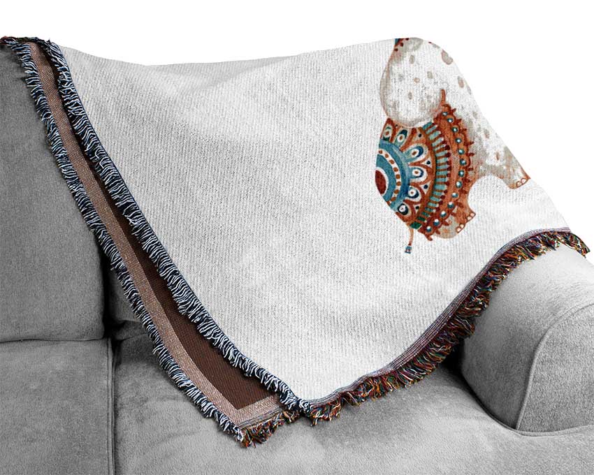 Elephant Love Woven Blanket