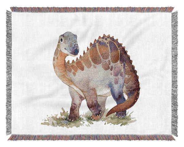 Smiling Dino Woven Blanket