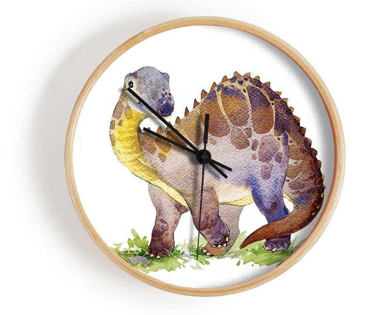 Smiling Dino Clock - Wallart-Direct UK