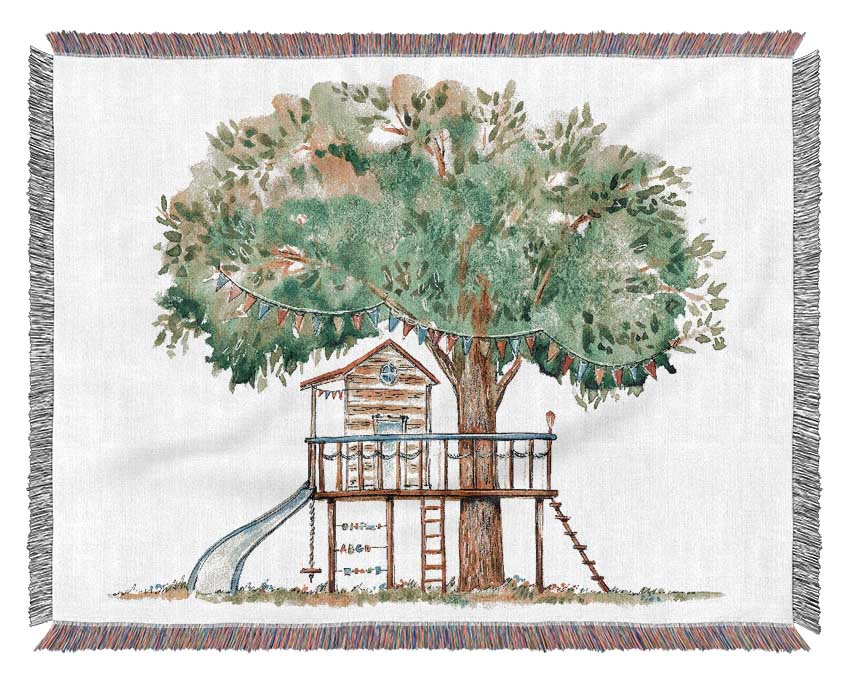 Perfect Tree House Woven Blanket