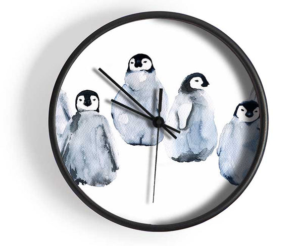 Penguin Family Clock - Wallart-Direct UK