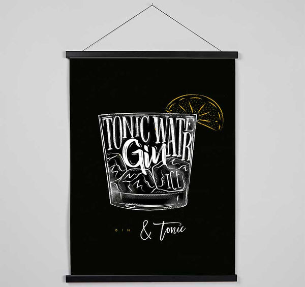 Gin And Tonic Over Ice 1 Hanging Poster - Wallart-Direct UK