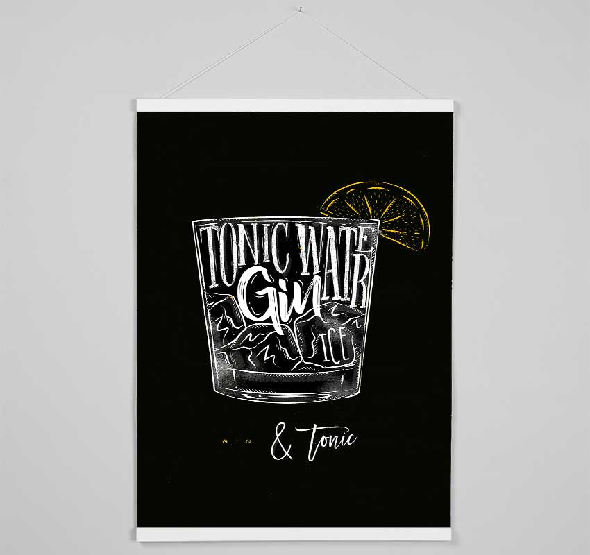 Gin And Tonic Over Ice 1 Hanging Poster - Wallart-Direct UK