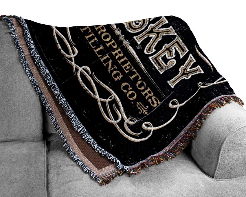 Snake Bite Whiskey Woven Blanket