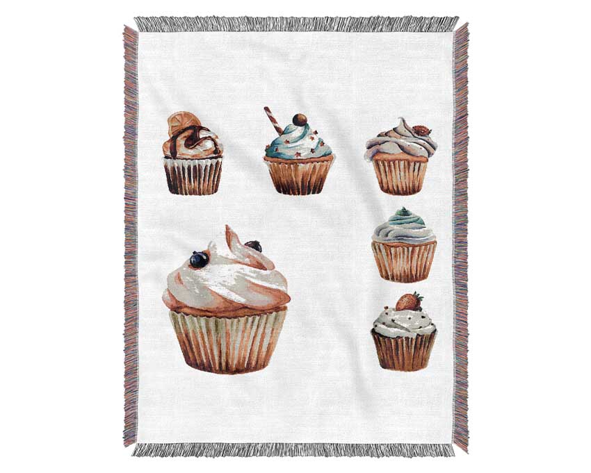 Cupcake 1 Woven Blanket