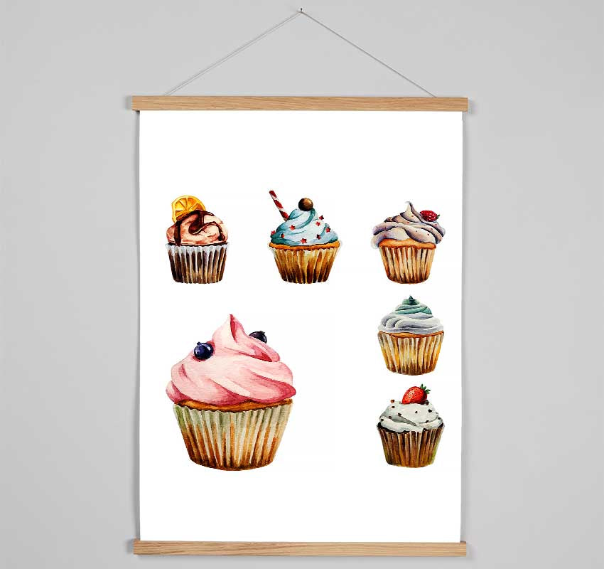 Cupcake 1 Hanging Poster - Wallart-Direct UK