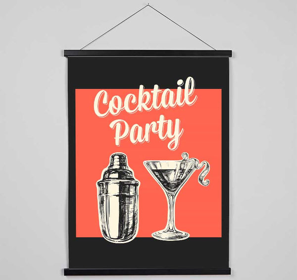 Cocktail Party 1 Hanging Poster - Wallart-Direct UK