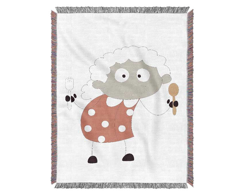 Grannies Kitchen Woven Blanket