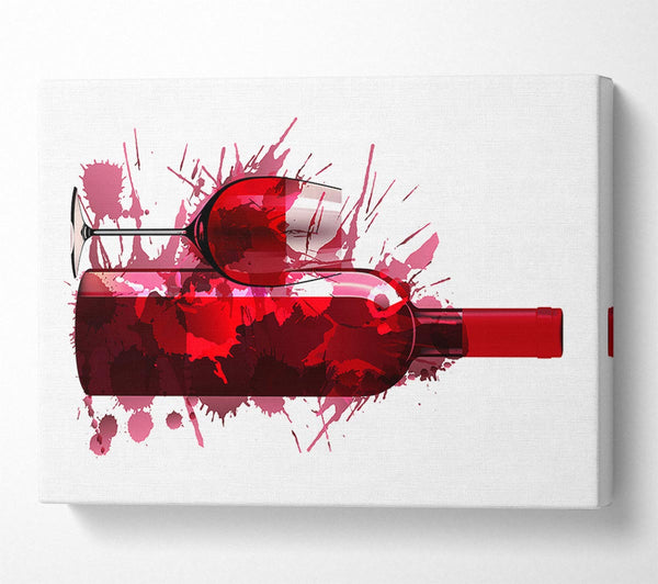 Picture of Red Wine Splash Canvas Print Wall Art