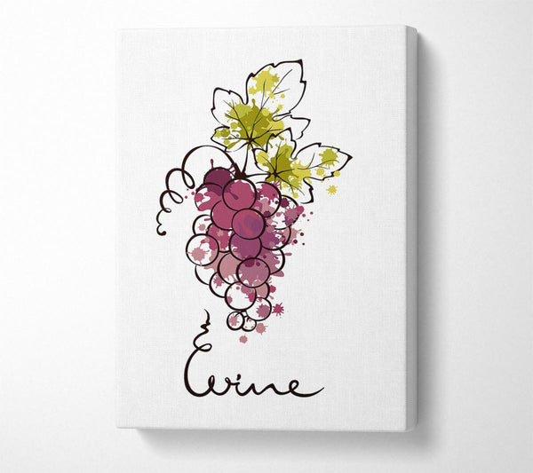 Picture of Red Wine From the Grape Canvas Print Wall Art