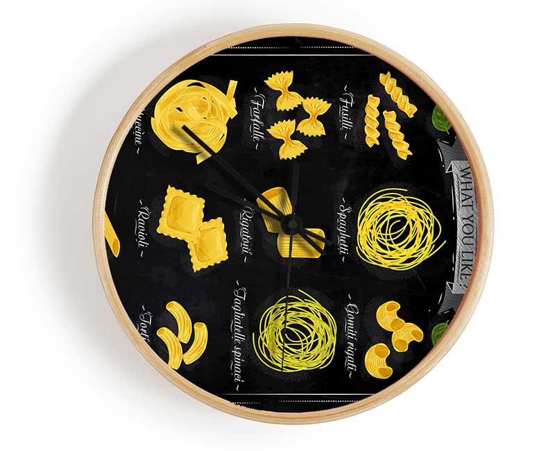 We Love Pasta Clock - Wallart-Direct UK