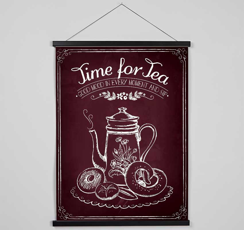 Time For Tea 3 Hanging Poster - Wallart-Direct UK