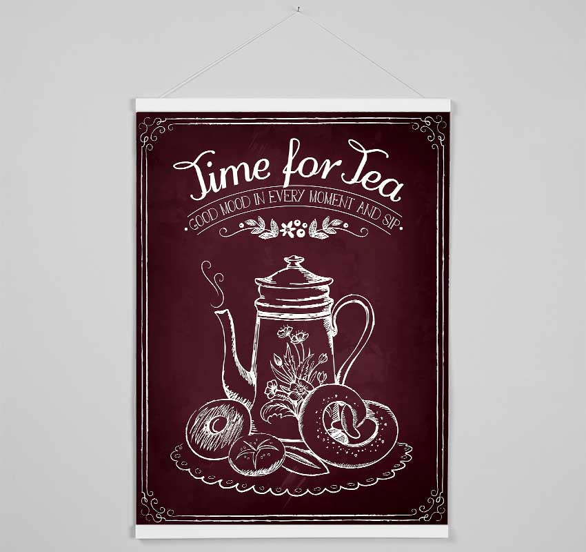 Time For Tea 3 Hanging Poster - Wallart-Direct UK