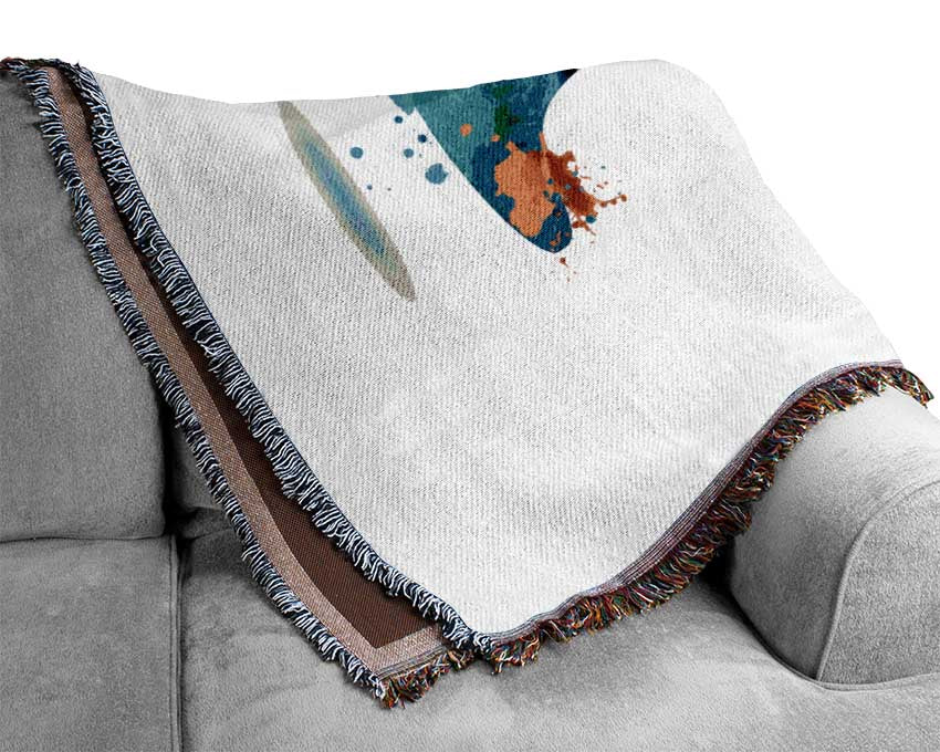 Wine Glass Splash Woven Blanket