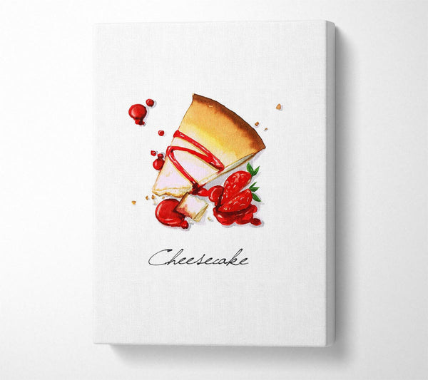 Picture of Strawberry Cheesecake Canvas Print Wall Art