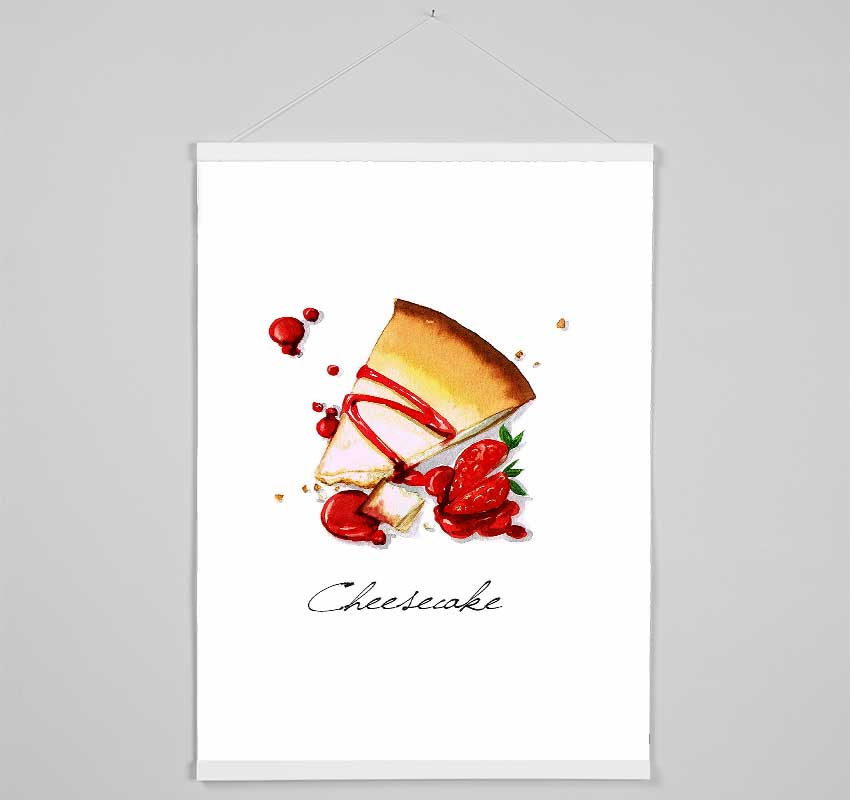 Strawberry Cheesecake Hanging Poster - Wallart-Direct UK