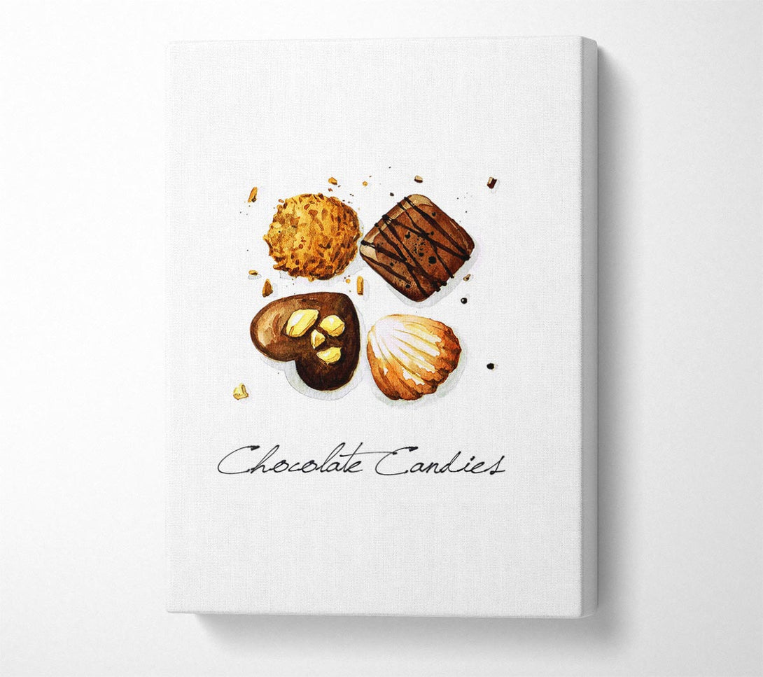 Picture of Chocolate Biscuit Cookies Canvas Print Wall Art