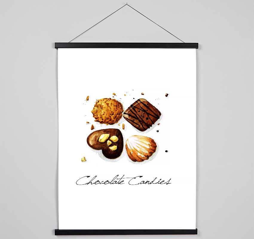 Chocolate Biscuit Cookies Hanging Poster - Wallart-Direct UK