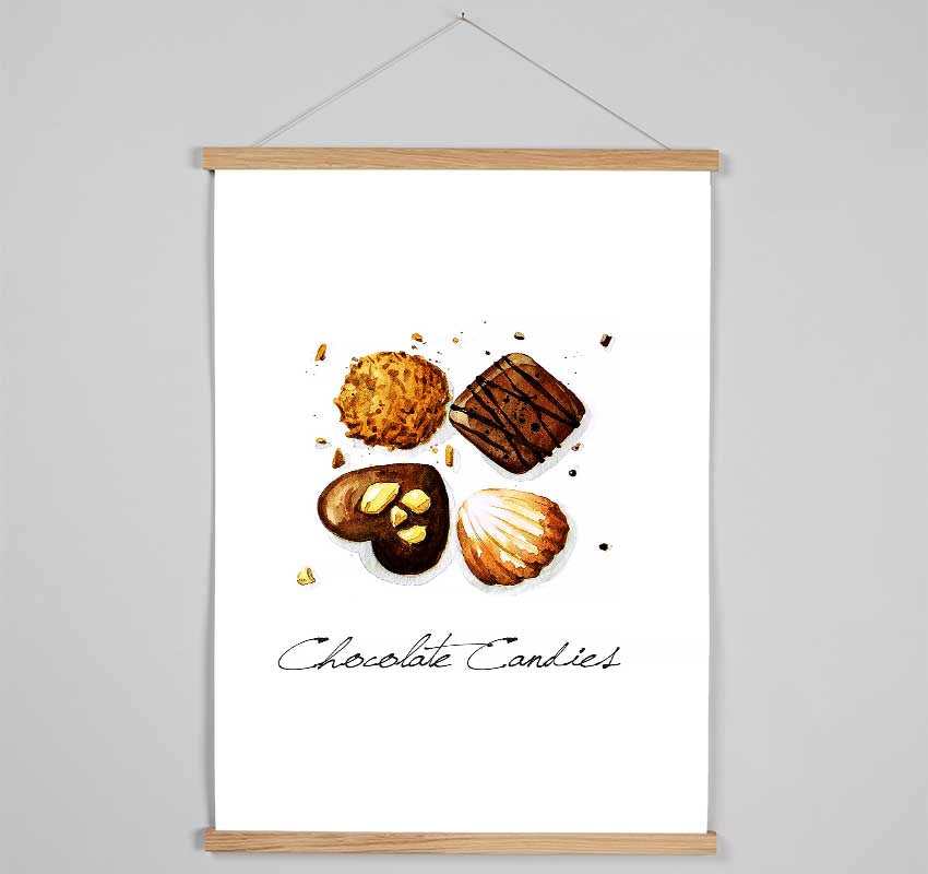 Chocolate Biscuit Cookies Hanging Poster - Wallart-Direct UK