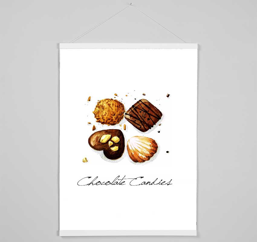 Chocolate Biscuit Cookies Hanging Poster - Wallart-Direct UK