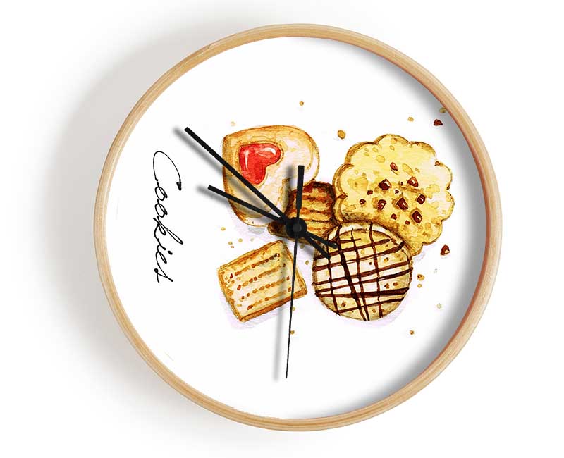 Biscuit Cookie Delight Clock - Wallart-Direct UK