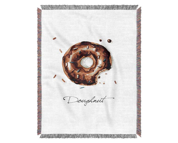 Chocolate Doughnut Woven Blanket