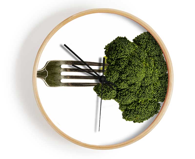 Eat Your Greens Clock - Wallart-Direct UK