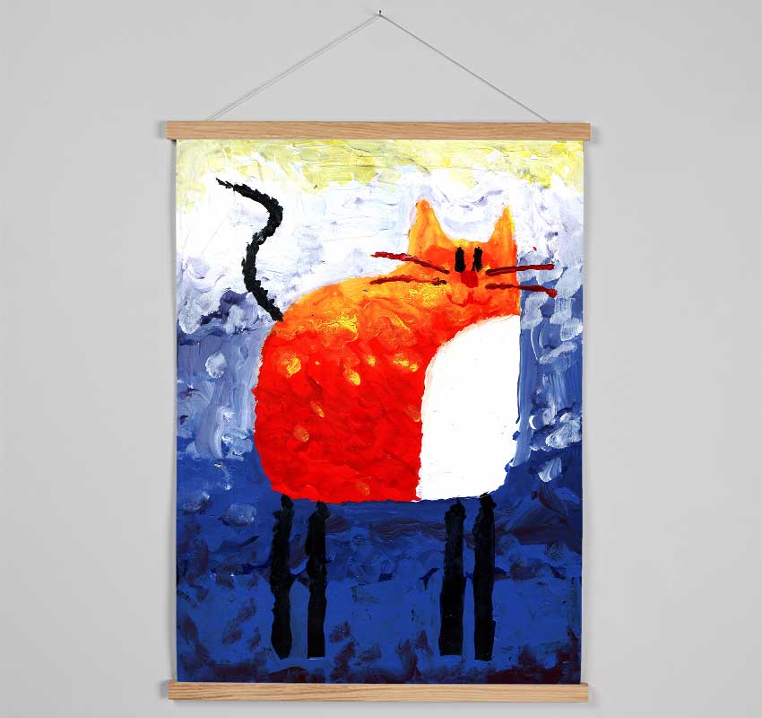 Ginger Cat Hanging Poster - Wallart-Direct UK