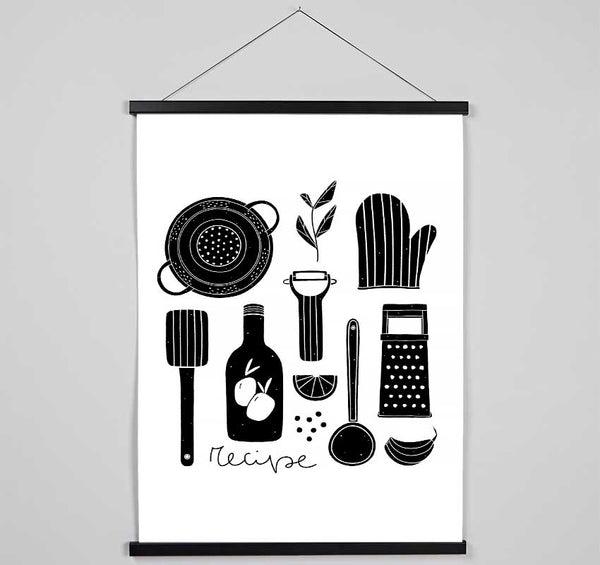 Utensils 3 Hanging Poster - Wallart-Direct UK