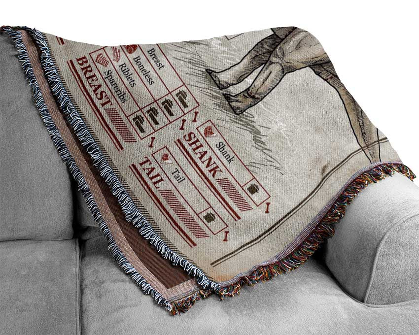 Dino Butchers Selection Woven Blanket