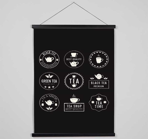 Selection Of Teas Hanging Poster - Wallart-Direct UK