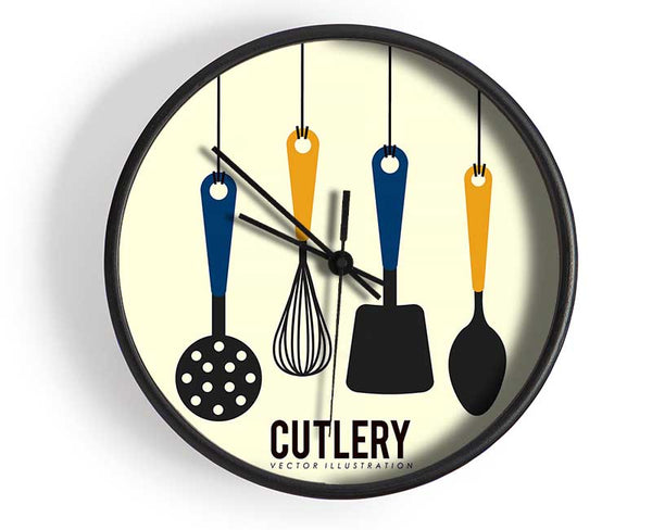 Utensils 15 Clock - Wallart-Direct UK