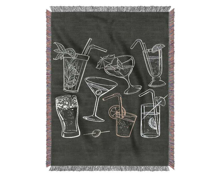 Cocktail Party 2 Woven Blanket