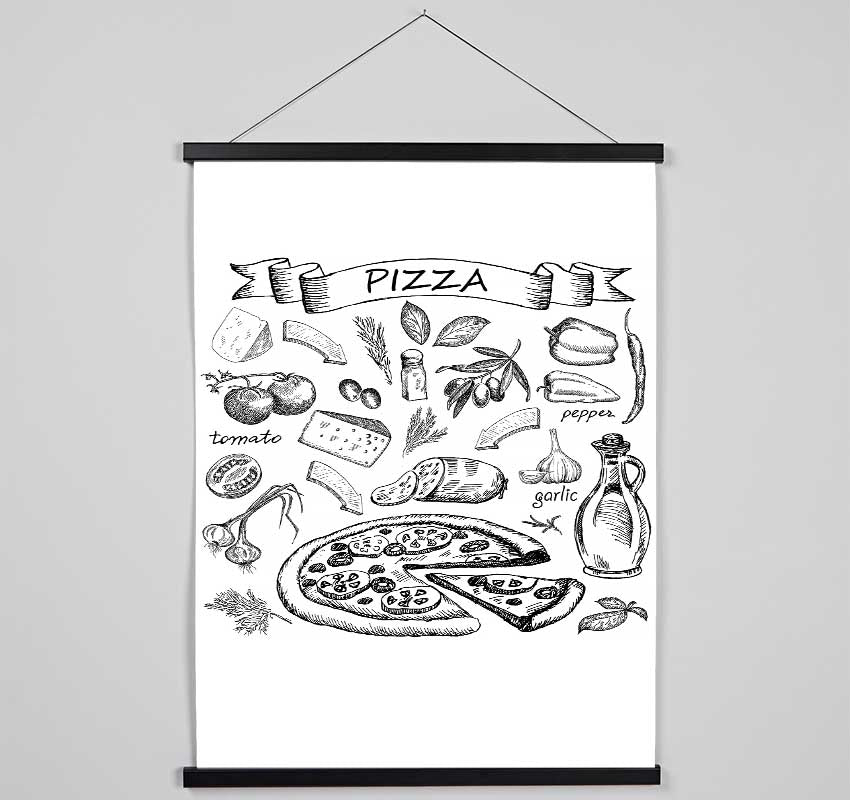 Perfect Pizza Topping Hanging Poster - Wallart-Direct UK