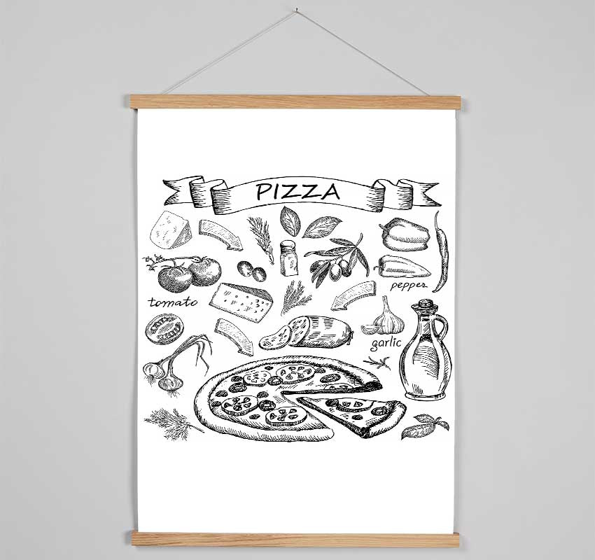 Perfect Pizza Topping Hanging Poster - Wallart-Direct UK